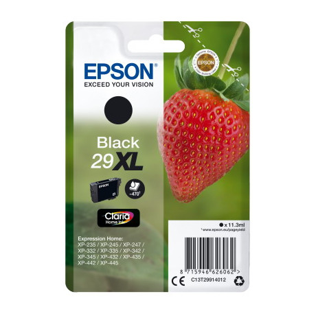 Ink Epson 29xl C13t29914012  Claria Home 10 Black  - 11.3ml