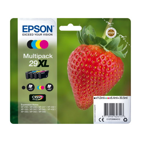 Ink Epson 29xl C13t29964012 Claria Home 10 Multipack