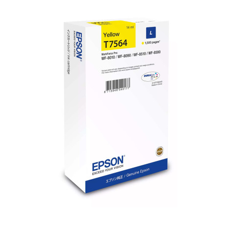 Ink Epson Durabrite C13t75644n Yellow Size l 14ml 1.5k pgs