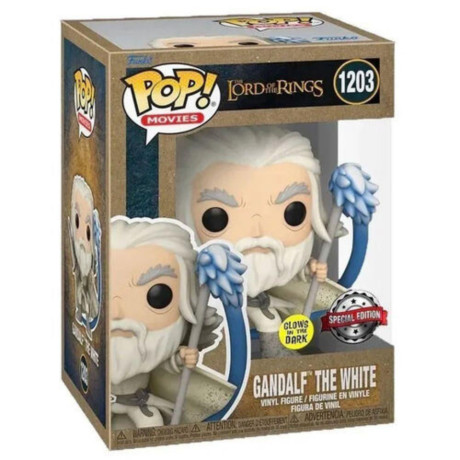 Funko Pop! Movies: Lord of the Rings - Gandalf the White #1203 Glows in the Dark Special Edition Exclusive (Fnk23391)