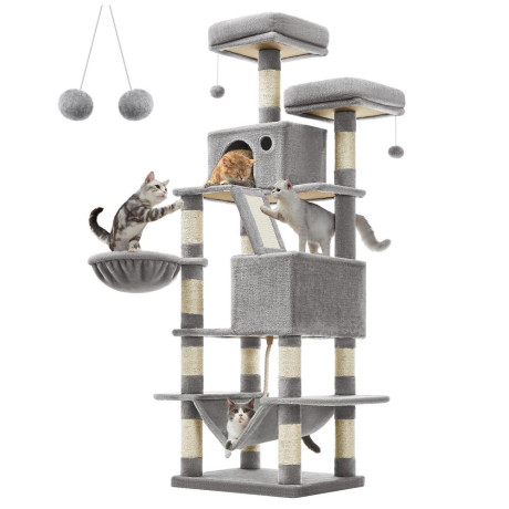 Feandrea cat Tower Xxl, Height 168 cm, for up 6 Cats (Pct165w01)  (Feapct165w01)