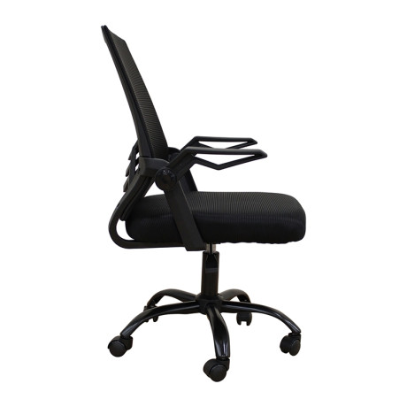 A1830 ΜΑΥΡΟ/ΜΑΥΡΟ MESH ΠΟΛ/ΝΑ ΓΡΑΦΕΙΟΥ 62X54X44-91/53-100εκ.