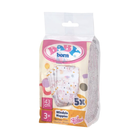 Zapf Creation: Baby Born Printed Diapers 5pcs (838358)