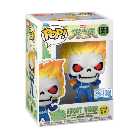 Funko Pop! Marvel: Strangetales - Ghost Rider (Glows in the Dark) (Special Edition) #1559 Bobble-Head Vinyl Figure