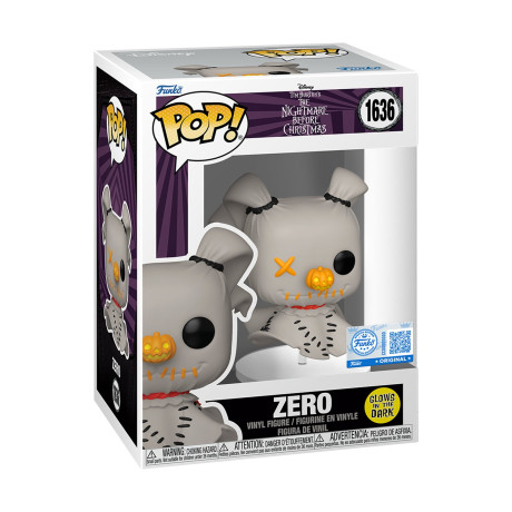 Funko Pop! Disney: the Nightmare Before Christmas - Zero (Glows in the Dark) #1636 Vinyl Figure