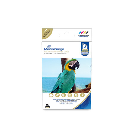 Φωτογραφικές Κάρτες Mediarange για Inkjet Εκτυπωτές High-Glossy 150g/m²  50 Φύλλα (Mrink115)