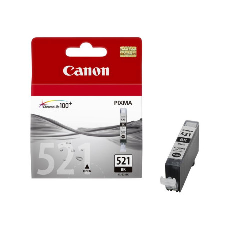 Canon Μελάνι Inkjet cli-521bk Black Blister Pack (2933b001) (Cancli-521bkbp)