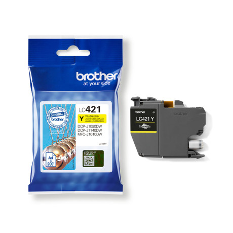 Brother Μελάνι Inkjet lc-421yellow (Lc421y) (Bro-Lc421y)