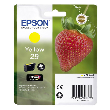 Epson Μελάνι Inkjet Series 29 Yellow (C13t29844012) (Epst298440)