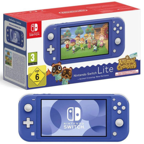 Nintendo Switch Lite Console Animal Crossing Blue (46144) (Nin46144)