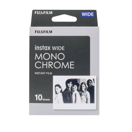 Fujifilm Instax Wide Film 10 Sheets Monochrome (16564101) (Fjm16564101)