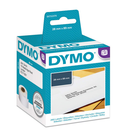 Ετικέτες Ταχυδρομικών Αποστολών Dymo Address Labels 99010 28 x 89 mm (Λευκές) (2 Ρολά)  (Dymo99010)