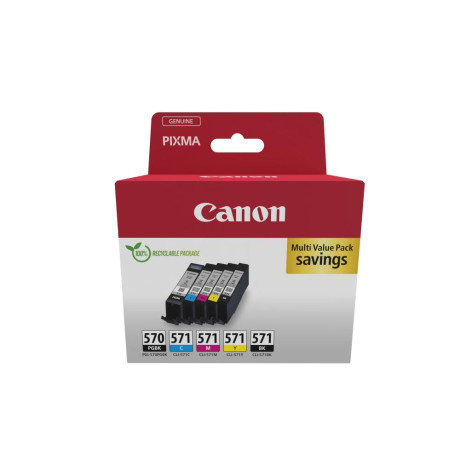 Canon Μελάνι Inkjet pgi-570/cli-571 ink 5 Colours (0372c006) (Cancli-571mp)