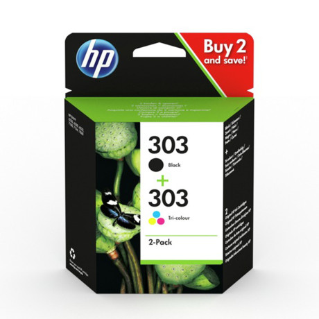 Hp Μελάνι Inkjet 303 Black & Colour Multipack (3ym92ae) (Hp3ym92ae)