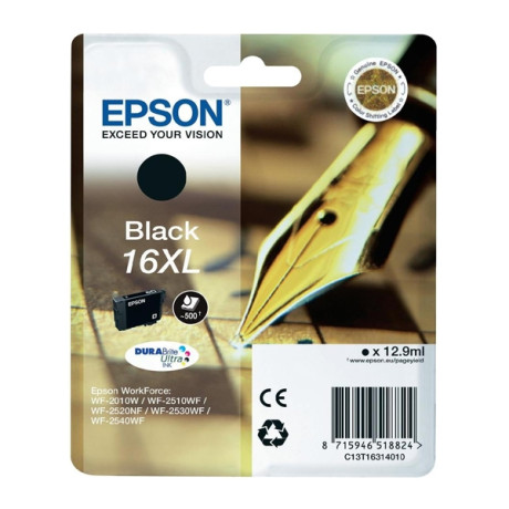Epson Μελάνι Inkjet No.16 xl Black (C13t16314012) (Epst163140)