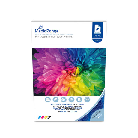 Φωτογραφικό Χαρτί Mediarange για Inkjet Εκτυπωτές α4 Matte 105g/m² 100 Φύλλα (Mrink116)