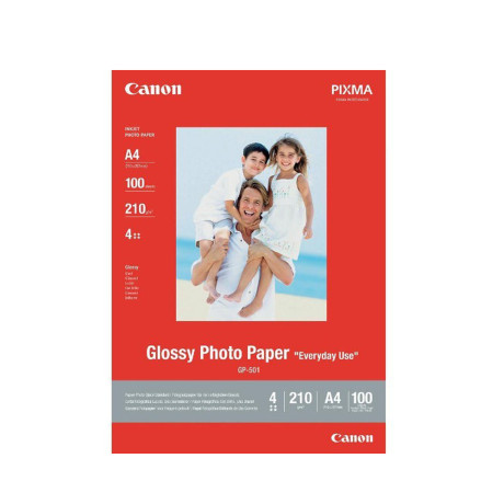 Canon Φωτογραφικό Χαρτί Glossy a4 200 G/m² 5 Φύλλα (0775b076) (Can-Gp501)