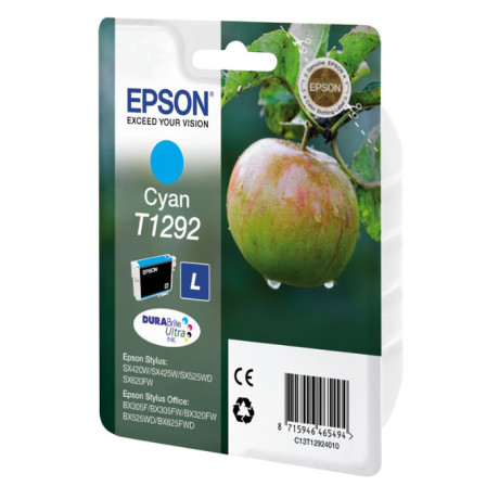 Epson Μελάνι Inkjet T1292 Cyan (C13t12924012) (Epst129240)