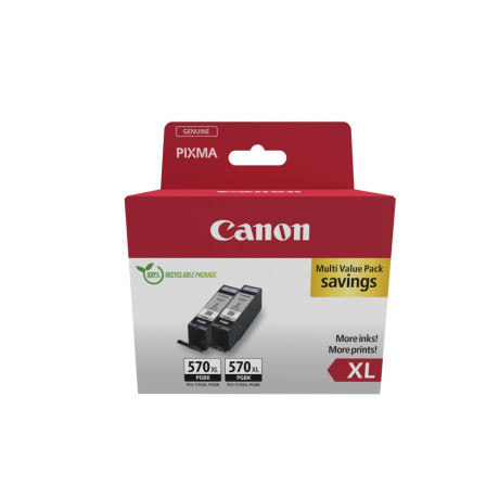 Canon Μελάνι Inkjet pgi-570xl Twin Pack Black (0318c010) (Canpgi-570xltp)