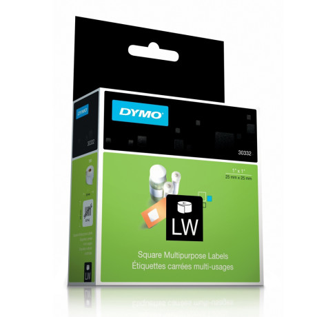 Ετικέτες Γενικής Χρήσης Dymo Square Removable 25x25mm. (Λευκό) (S0929120) (Dymos0929120)