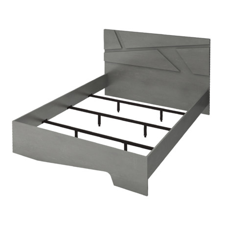 Κρεβάτι Efes Megapap Χρώμα Γκρι Σκυροδέματος 160x200εκ.