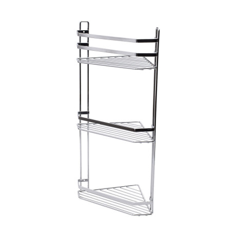 Estia Εταζερα Elegant Μεταλλικη Γωνιακη 3 Θεσεων 54x28x18cm Χρωμιου