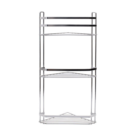 Estia Εταζερα Elegant Μεταλλικη Γωνιακη 3 Θεσεων 54x28x18cm Χρωμιου