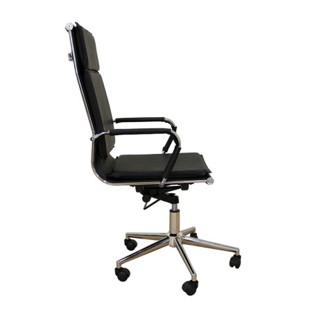 A9952 ΜΑΥΡΟ PU ΠΟΛΥΘΡΟΝΑ ΓΡΑΦΕΙΟΥ 54Χ51Χ54-110/60-123εκ.