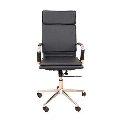 A9952 ΜΑΥΡΟ PU ΠΟΛΥΘΡΟΝΑ ΓΡΑΦΕΙΟΥ 54Χ51Χ54-110/60-123εκ.