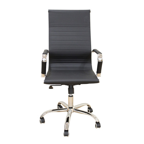 A9955 ΜΑΥΡΟ PU ΠΟΛΥΘΡΟΝΑ ΓΡΑΦΕΙΟΥ 54X62X44-104/53-113εκ.