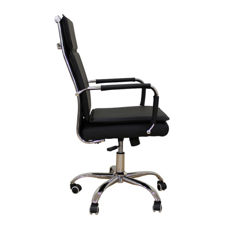 A9953 ΜΑΥΡΟ PU ΠΟΛΥΘΡΟΝΑ ΓΡΑΦΕΙΟΥ 59Χ62Χ48-99/57-108εκ.