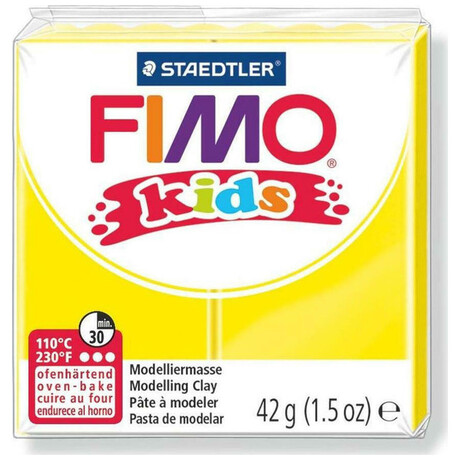 Πηλός Staedtler Fimo Kids 42gr Yellow 8030-1