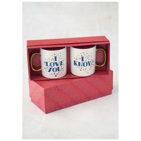 Σετ 2 Κούπες Natural Life I Love You I Know 440ml 52814