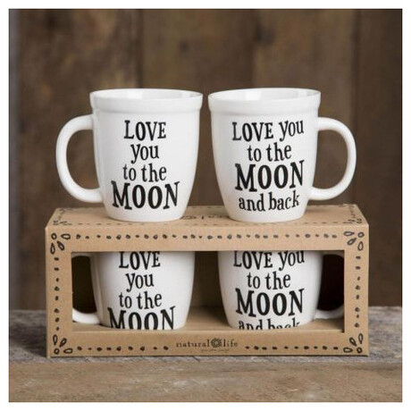 Σετ 2 Κούπες Natural Life Moon & Back 440ml 35717