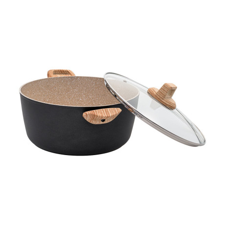 Estia Κατσαρολα Earth Αντικολλητικη Πρεσσαριστου Αλουμινιου 28cm 6.9lt