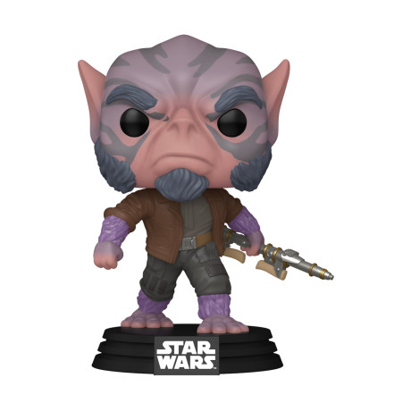 Funko Pop! Disney: Star Wars the Mandalorian & Grogu - zeb Orrelios #822 Bobble-Head Vinyl Figure