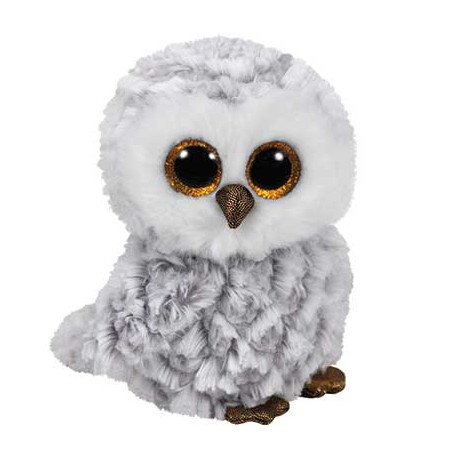 TY Beanie Boos Owlette Χνουδωτό Κουκουβάγια Λευκό 15εκ