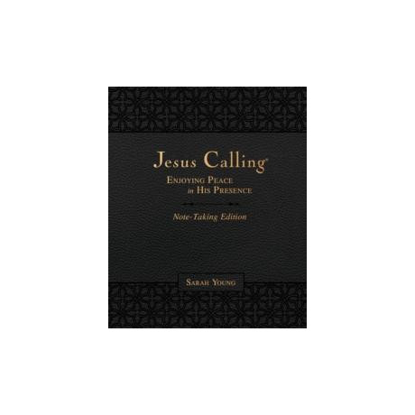 Jesus Calling Note-Taking Edition, Leathersoft, Black, With Full Scriptures