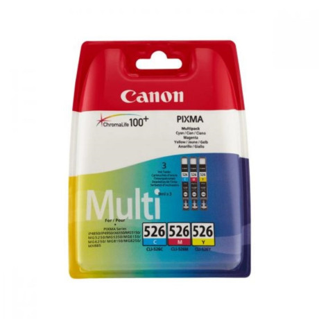 Canon Μελάνι Inkjet cli-526 cmy 3 Pack Carton Pack (4541b018) (Cancli-526mpcp)