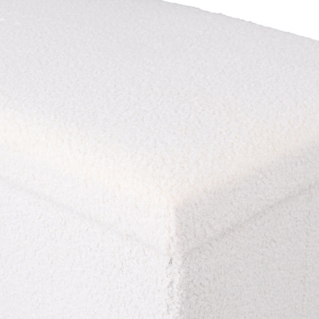 Estia Σκαμπο Cube Teddy με Αποθηκευτικο Χωρο 76χ38cm Λευκο