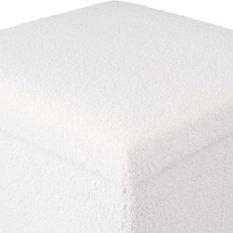 Estia Σκαμπο Cube Teddy με Αποθηκευτικο Χωρο 38χ38cm Λευκο