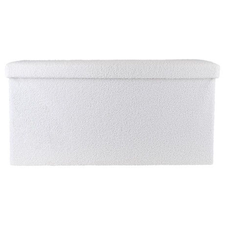 Estia Σκαμπο Cube Teddy με Αποθηκευτικο Χωρο 76χ38cm Λευκο