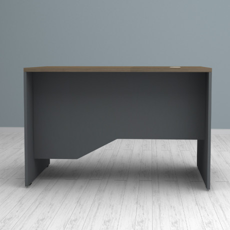 Γραφείο Επαγγελματικό Venturo Megapap Χρώμα Ανθρακί - Καρυδί 120x80x75εκ.