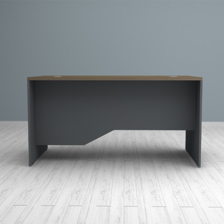 Γραφείο Επαγγελματικό Venturo Megapap Χρώμα Ανθρακί - Καρυδί 150x80x75εκ.