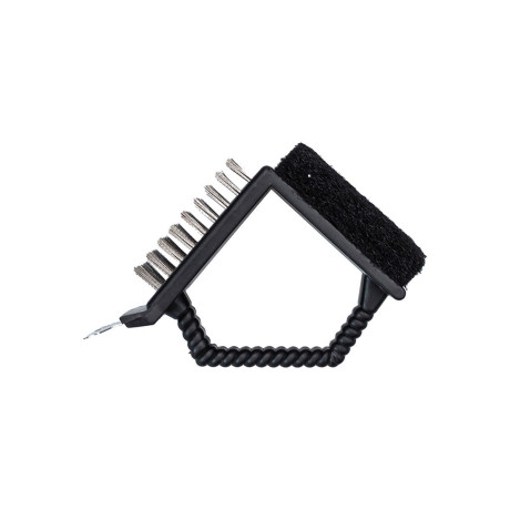 Βουρτσα Καθαρισμου Σχαρας Ψησιματος Διπλη με Ξυστρα