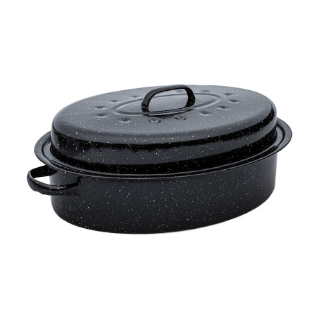 Γαστρα Enamel Εμαγιε 46.5x32x18cm 7.8lt με Σχαρα