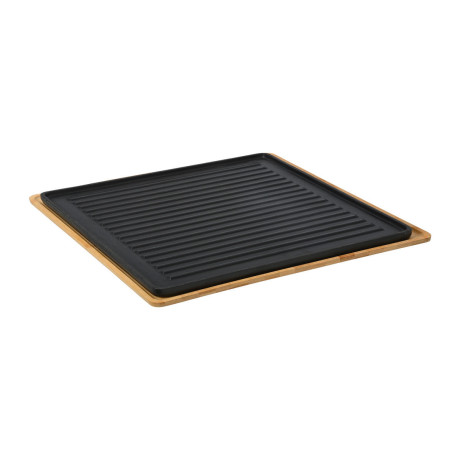 Estia Βαση για Μαντεμενια Πλακα Ψησιματος Bamboo 38x38cm