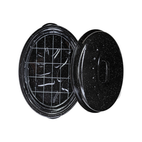 Γαστρα Enamel Εμαγιε 40x27x15cm 4.8lt με Σχαρα