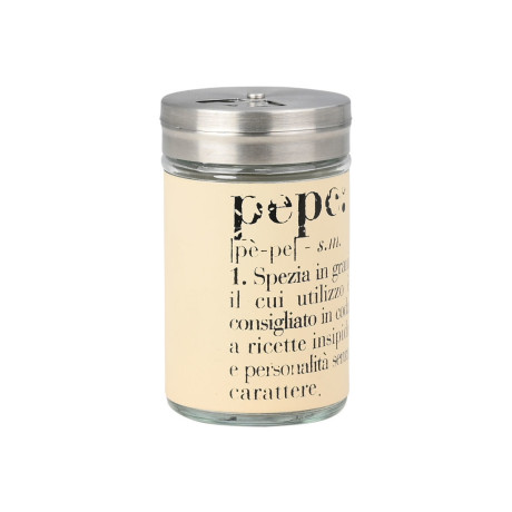 Estia Δοχειο για Πιπερι Allure Γυαλινο 4.8x8.2cm Μπεζ