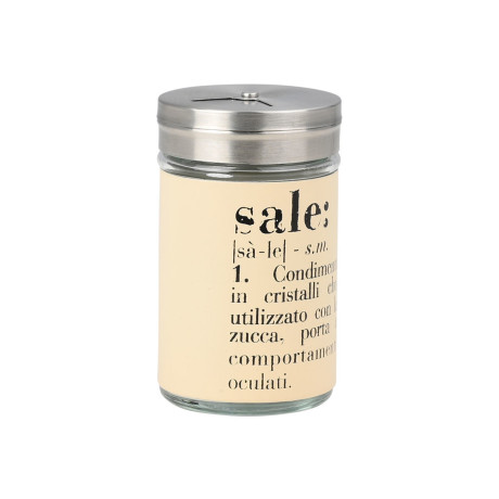 Estia Δοχειο για Αλατι Allure Γυαλινο 4.8x8.2cm Μπεζ